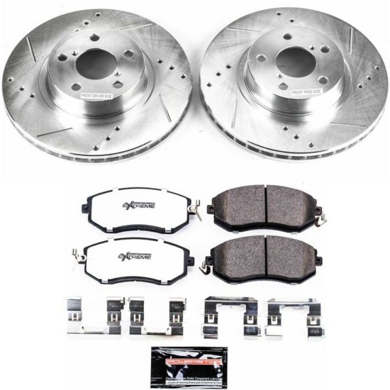 PSB Z26 Street Warrior Kit - Power Stop 13-16 Subaru BRZ Front Z26 Street Warrior Brake Kit