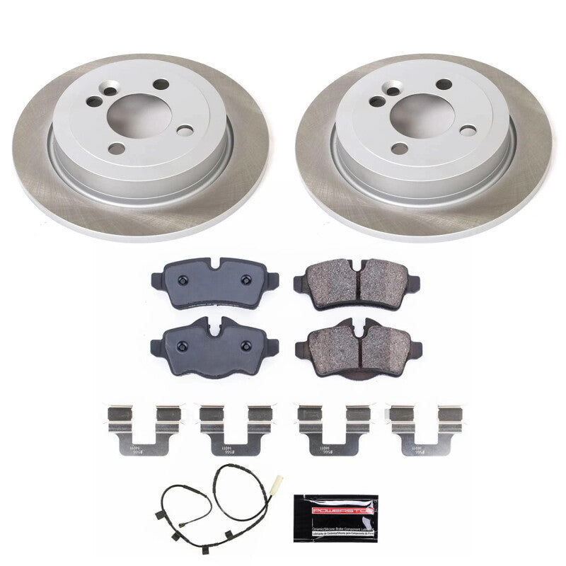 PSB Semi-Coated Rotor Kits - Power Stop 2013 Mini Cooper Rear Semi-Coated Rotor Kit