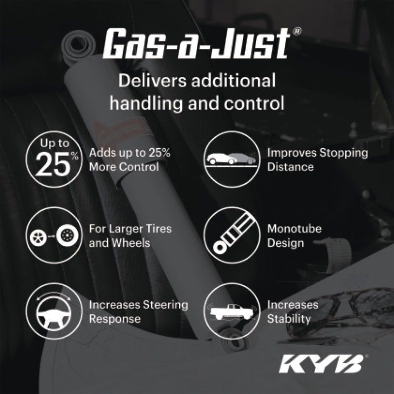 KYB Shocks & Struts Gas-A-Just - KYB 19-21 GMC Sierra 1500 (Exc. AT4) (w/o Off Road Susp. & Z85 Package) Gas-A-Just Shock - Rear