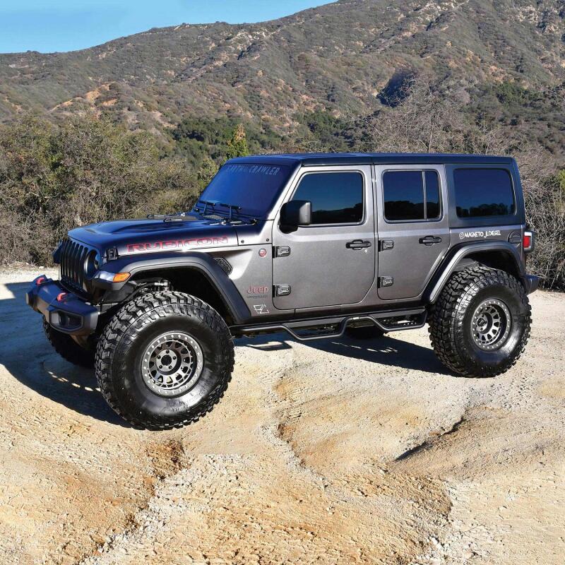 WES Nerf Bars - Outlaw - Westin 18-22 Jeep Wrangler JL Unlimited Outlaw Nerf Step Bars - Textured Black