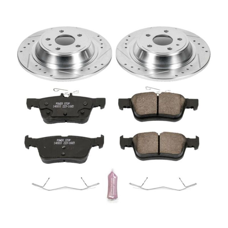 PSB Z23 Evolution Kit - Power Stop 13-19 Ford Fusion Rear Z23 Evolution Sport Brake Kit