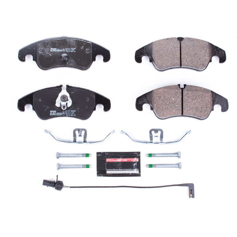 PSB Euro-Stop Brake Pads - Power Stop 13-16 Audi allroad Euro-Stop ECE-R90 Front Brake Pads
