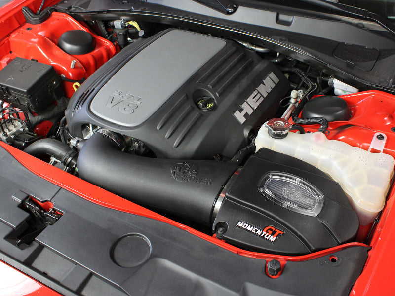 AFE Momentum GT Cold Air Intakes - aFe Momentum GT Pro Dry S Stage-2 Intake System 11-15 Dodge Challenger / Charger R/T V8 5.7L HEMI
