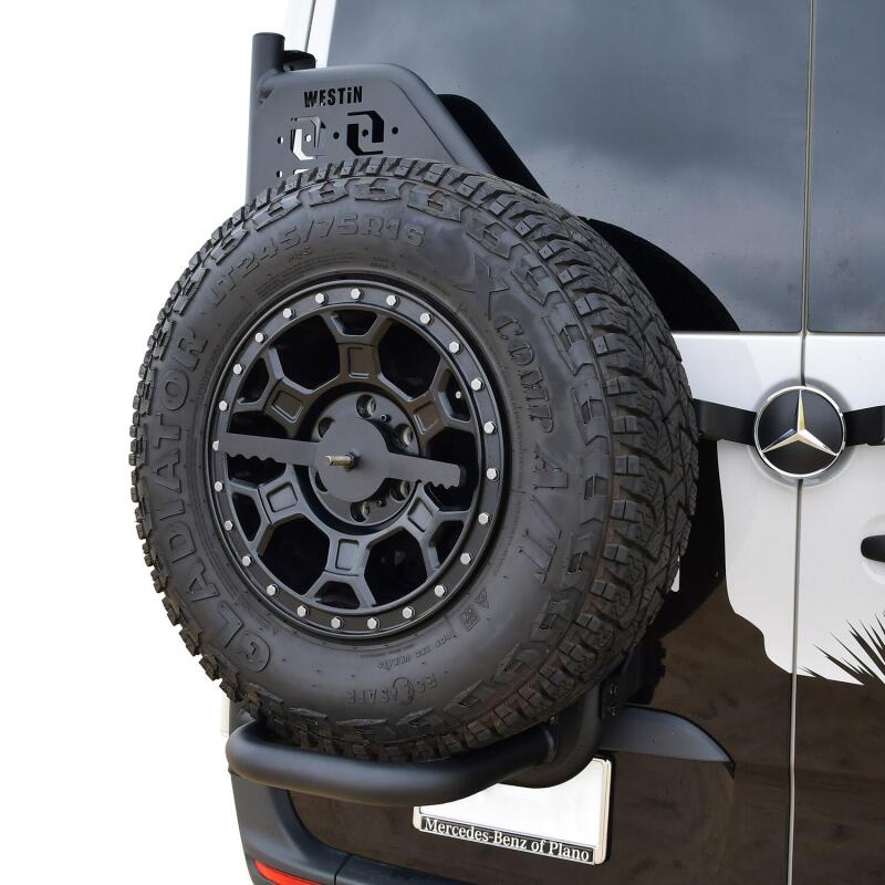 WES XTS Bumpers - Westin 19-24 Mercedes-Benz Sprinter Accessory Carrier For XTS - Rear Driver Side - Textured Black
