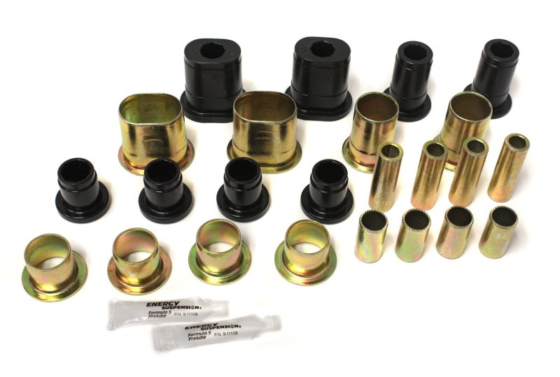 ES Cntrl Arm Bushings - Black - Energy Suspension Universal Black Front Control Arm Bushing Set - Complete Set