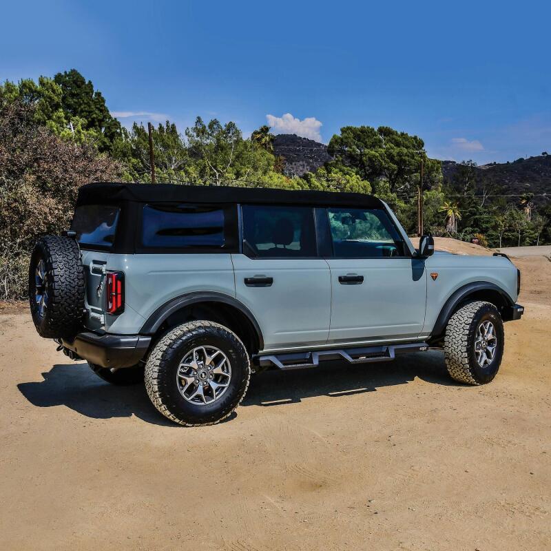 WES Nerf Bars - HDX Drop - Westin/HDX 2021+ Ford Bronco Drop Nerf Step Bars - Textured Black