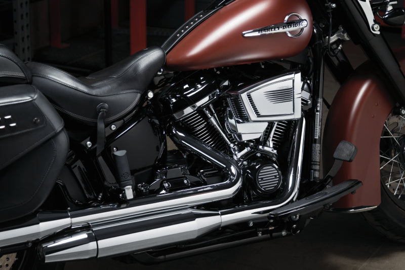 KUR Air Cleaner Covers B - Kuryakyn Servo Cover Milwaukee-8 With Kuryakyn Air Cleaners Black