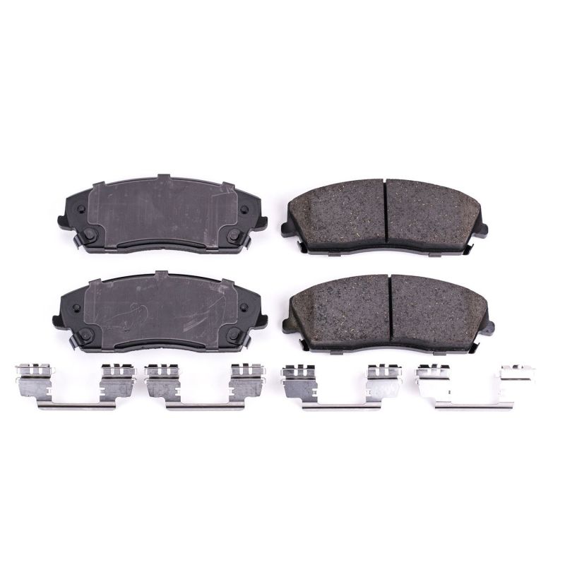 PSB Z17 Evolution Brake Pads - Power Stop 05-22 Chrysler 300 Front Z17 Evo Ceramic Brake Pad w/Hardware