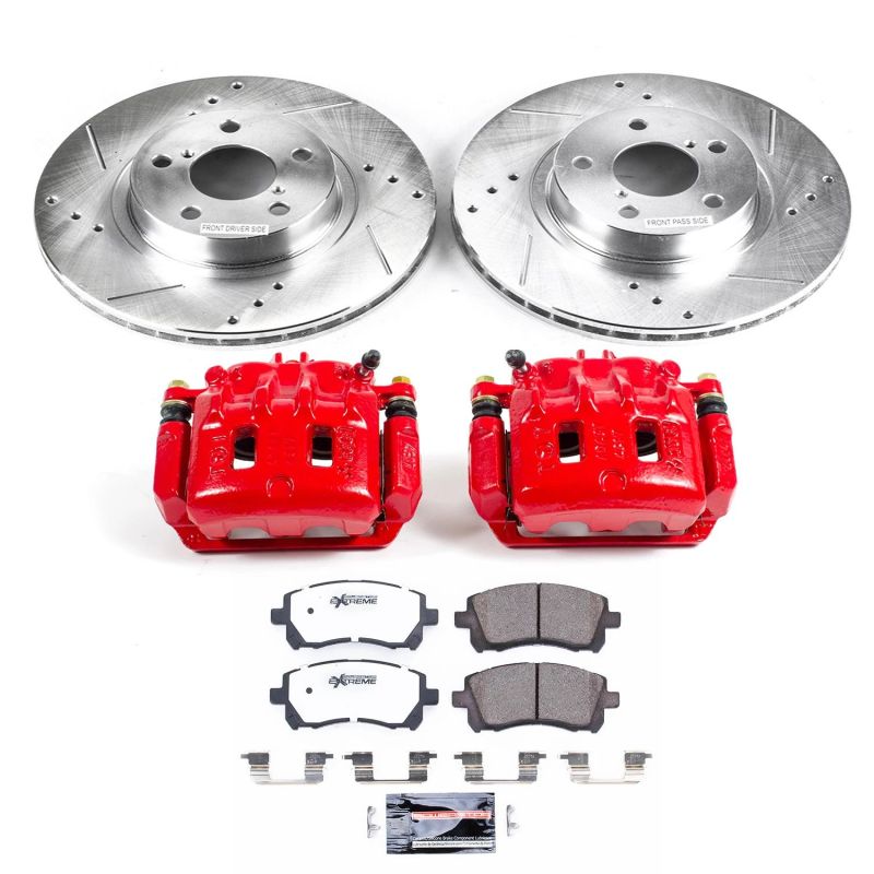 PSB Z26 Street Kit w/Cals - Power Stop 98-02 Subaru Forester Front Z26 Street Warrior Brake Kit w/Calipers