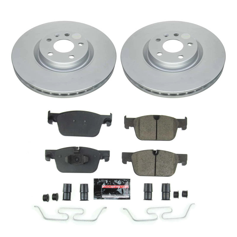 PSB Z23 Evolution Coated Kit - Power Stop 19-21 Volvo S60 Front Z23 Coated Brake Kit