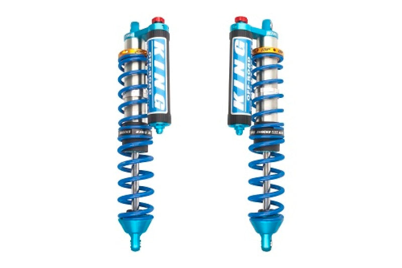 KIN 2.5 PR Coilover Shocks - King Shocks 18+ RZR-XP Turbo S 2.5 Front Internal Bypass Piggyback Coilover w/ Finned Res & Adjuster