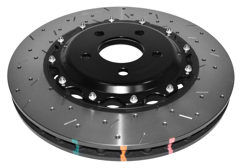 DBA 5000 Slot&Drill Rotors - DBA 15-20 Ford Mustang GT Perf Pkg (380mm Frt Rotor) Front 5000 Series Drill & Slot Rotor w/Blk Hat