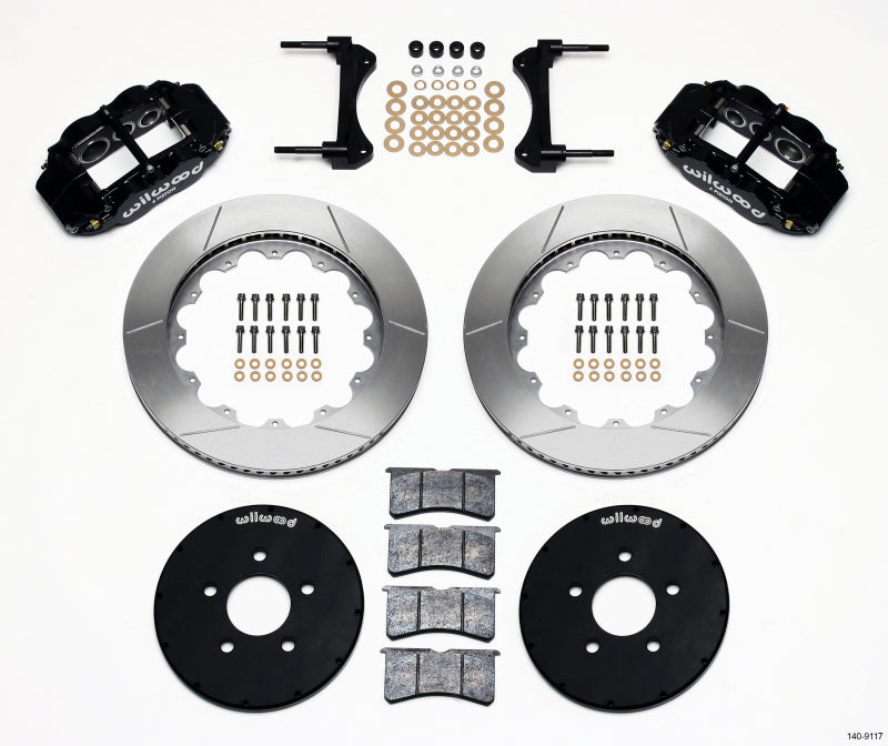 WIL Superlite Brake Kit - Wilwood Narrow Superlite 6R Front Hat Kit 14.00in 1994-2004 Mustang