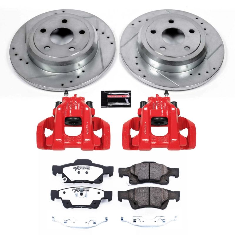 PSB Z36 Truck & Tow Kit w/Cals - Power Stop 11-17 Dodge Durango Rear Z36 Truck & Tow Brake Kit w/Calipers