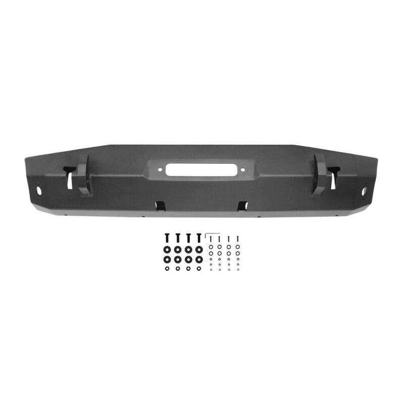 WES WJ2 Bumpers - Westin 18-22 Jeep Wrangler JL / 20-22 Gladiator WJ2 Stubby Front Bumper - Tex. Blk