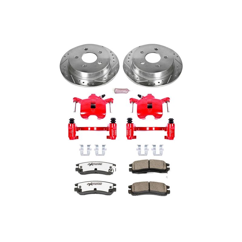 PSB Z26 Street Kit w/Cals - Power Stop 04-05 Buick Century Rear Z26 Street Warrior Brake Kit w/Calipers