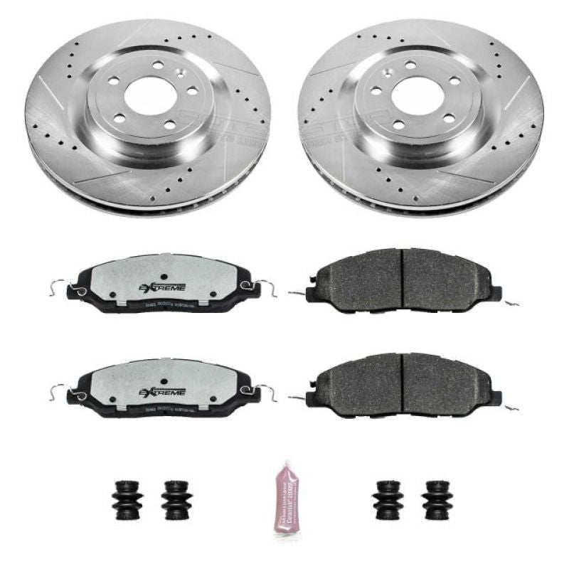 PSB Z26 Street Warrior Kit - Power Stop 11-14 Ford Mustang Front Z26 Street Warrior Brake Kit
