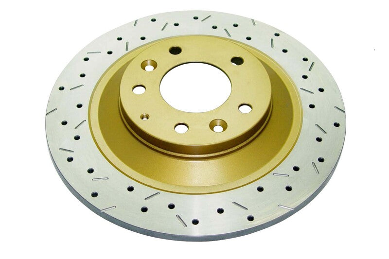 DBA 4000 Slot&Drill Rotors - DBA 05+ Mazda MazdaSpeed6 / 05+ MX6 Rear Drilled & Slotted 4000 Series Rotor