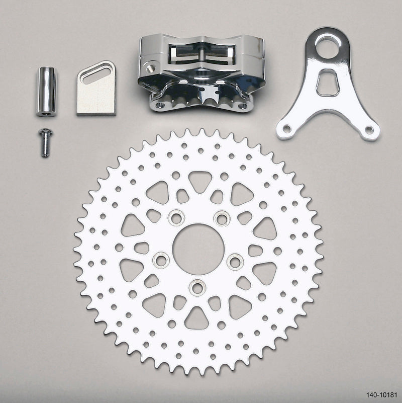 WIL GP310 Brake Kit - Wilwood Brake Kit GP310 R/H Sprocket Rear Chrome 51 Tooth
