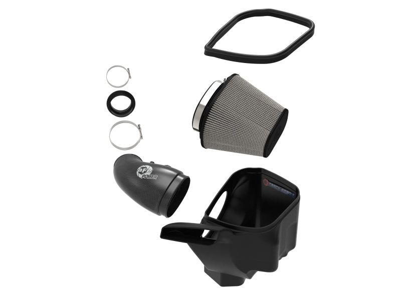 AFE Track Series Intake - aFe 12-21 Jeep Grand Cherokee 6.4L Track Series Carbon Fiber Cold Air Intake w/Pro Dry S Filter