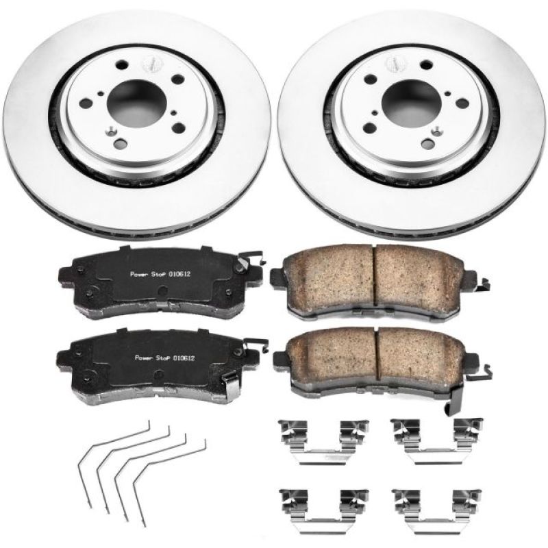 PSB Z17 Evolution Coated Kit - Power Stop 15-17 Honda Odyssey Front Z17 Evolution Geomet Coated Brake Kit