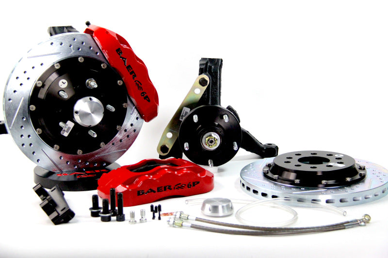 BAE Pro Brake Kits - Baer Brakes 78-88 Buick Regal STD Studs 14in Pro+ Front SDZ Brake Kit - Comp Yellow