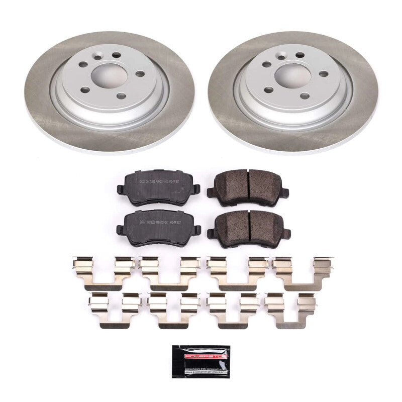 PSB Semi-Coated Rotor Kits - Power Stop 08-16 Volvo XC70 Rear Semi-Coated Rotor Kit