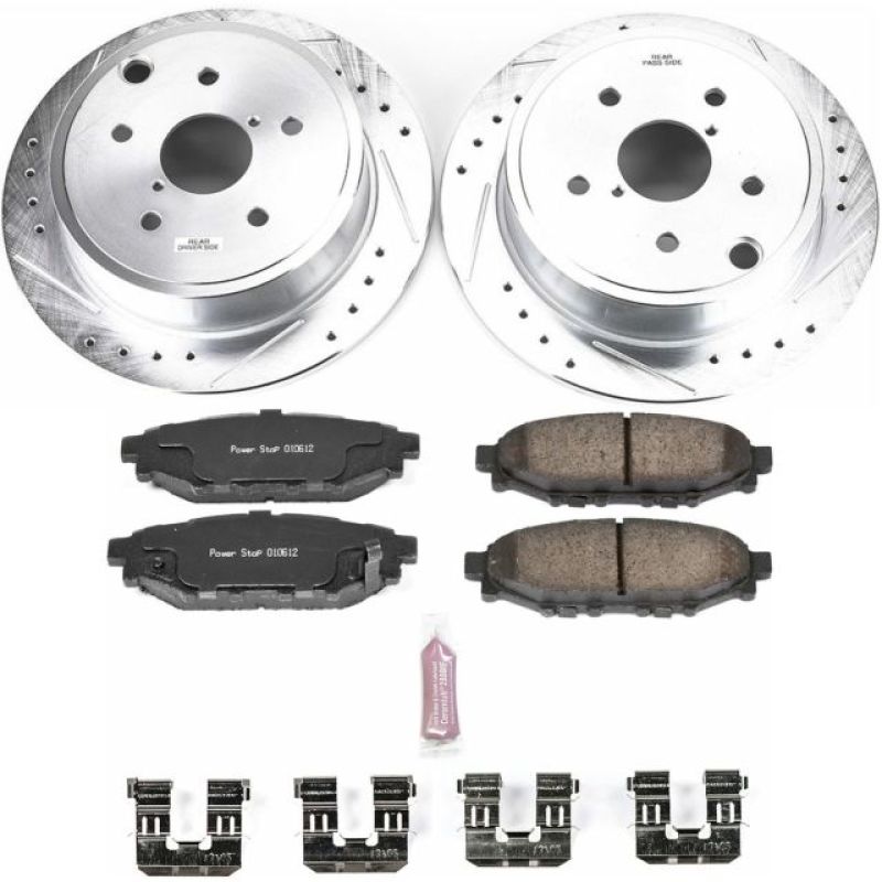 PSB Z23 Evolution Kit - Power Stop 15-19 Subaru WRX Rear Z23 Evolution Sport Brake Kit