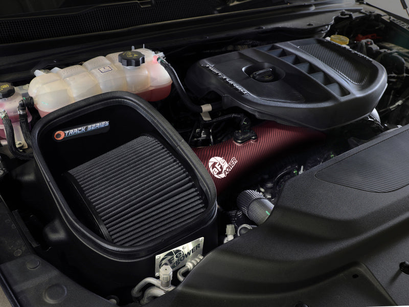 AFE Track Series Intake - aFe 2025+ Dodge Ram 1500 RHO Track Series Red Kevlar Cold Air Intake System w/ Blk Pro 5R Filter