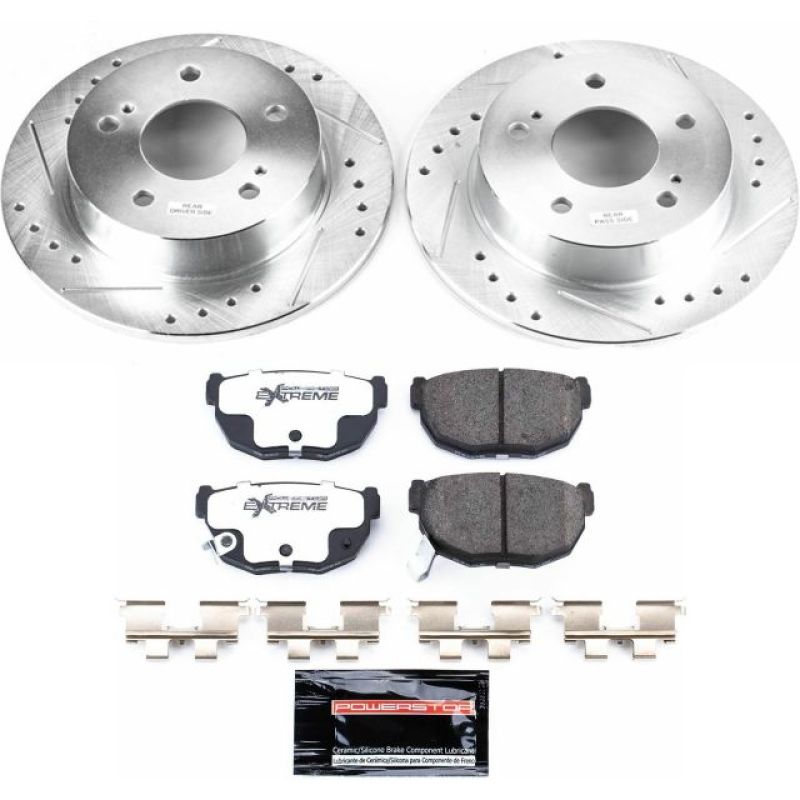 PSB Z26 Street Warrior Kit - Power Stop 94-98 Nissan 240SX Rear Z26 Street Warrior Brake Kit