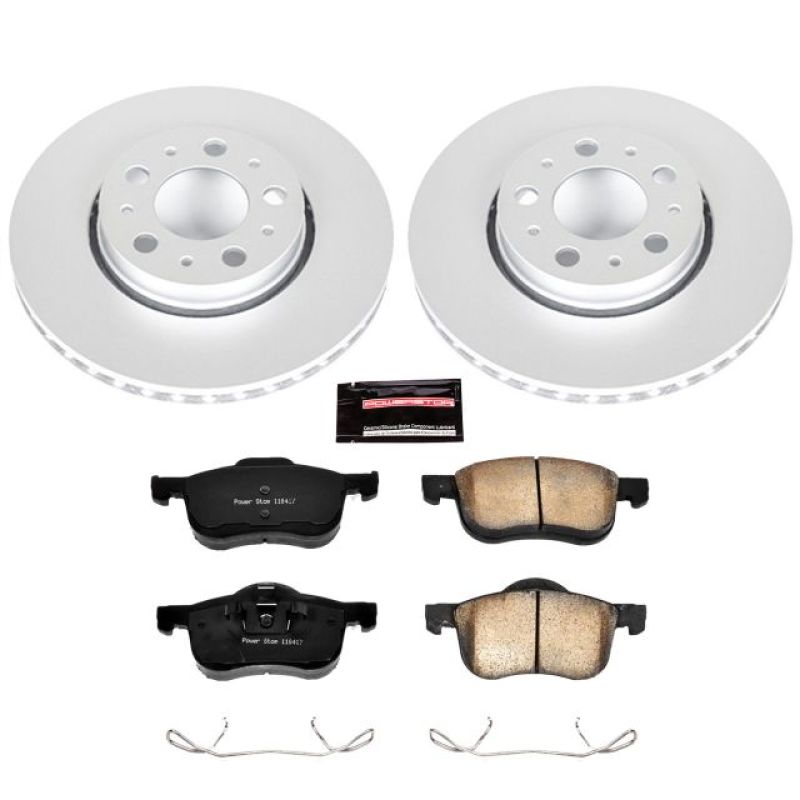 PSB Z23 Evolution Coated Kit - Power Stop 01-07 Volvo S60 Front Z23 Evolution Sport Coated Brake Kit