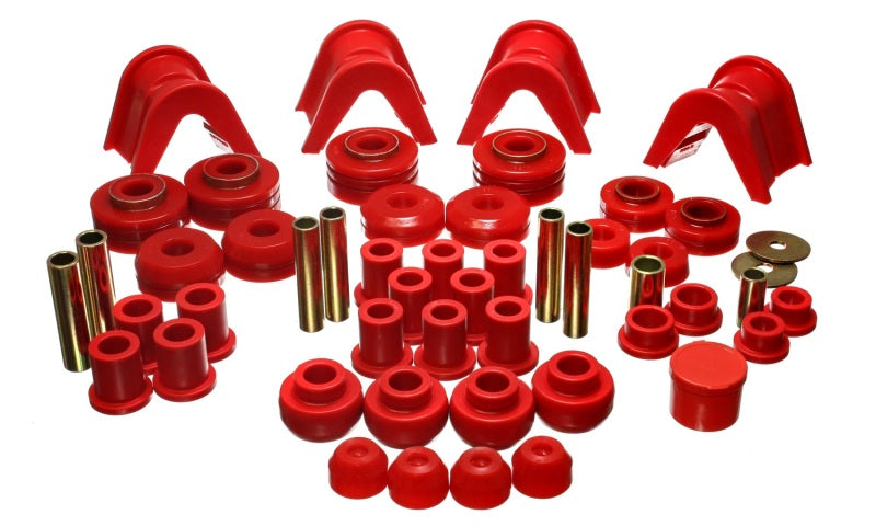ES Hyper-Flex Sets - Red - Energy Suspension 73-79 Ford F-150 Pickup w/ 2 Degree C-Bushing Red Hyper-Flex Master Bushing Set