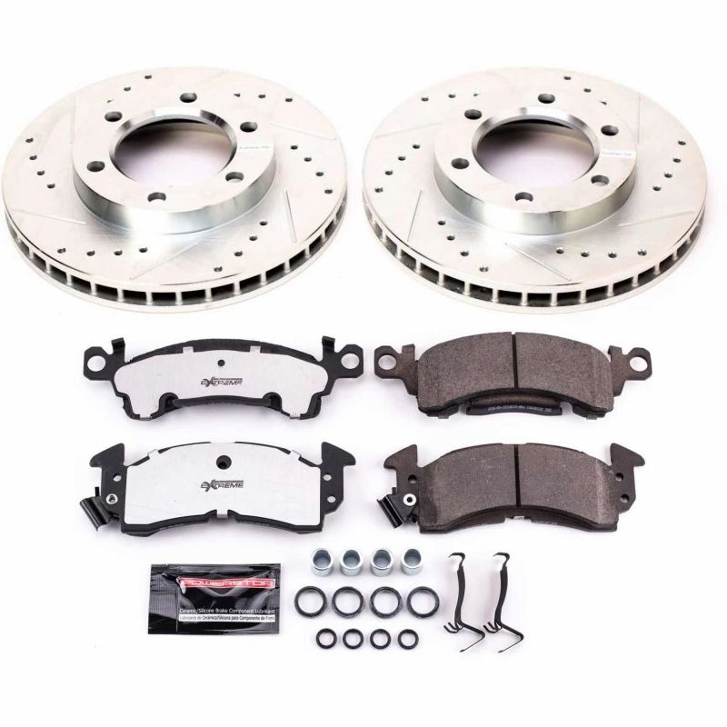 PSB Z26 Street Warrior Kit - Power Stop 71-74 Chevrolet Blazer Front Z26 Street Warrior Brake Kit