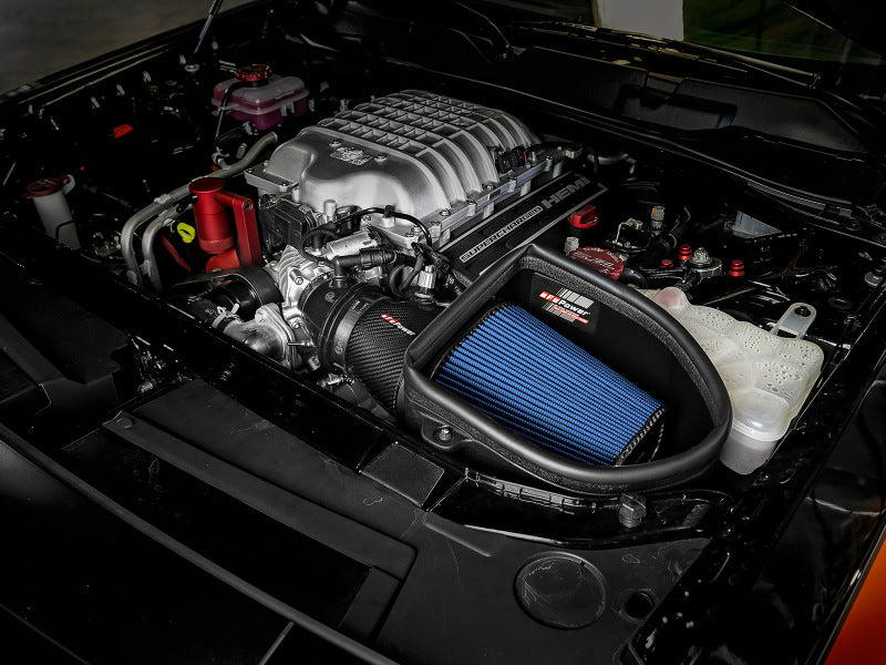 AFE Track Series Intake - aFe Magnum Force Stage-2 Track Series Carbon Fiber AIS w/ Pro 5R Media - 18 Dodge Challenger V8-6.2L