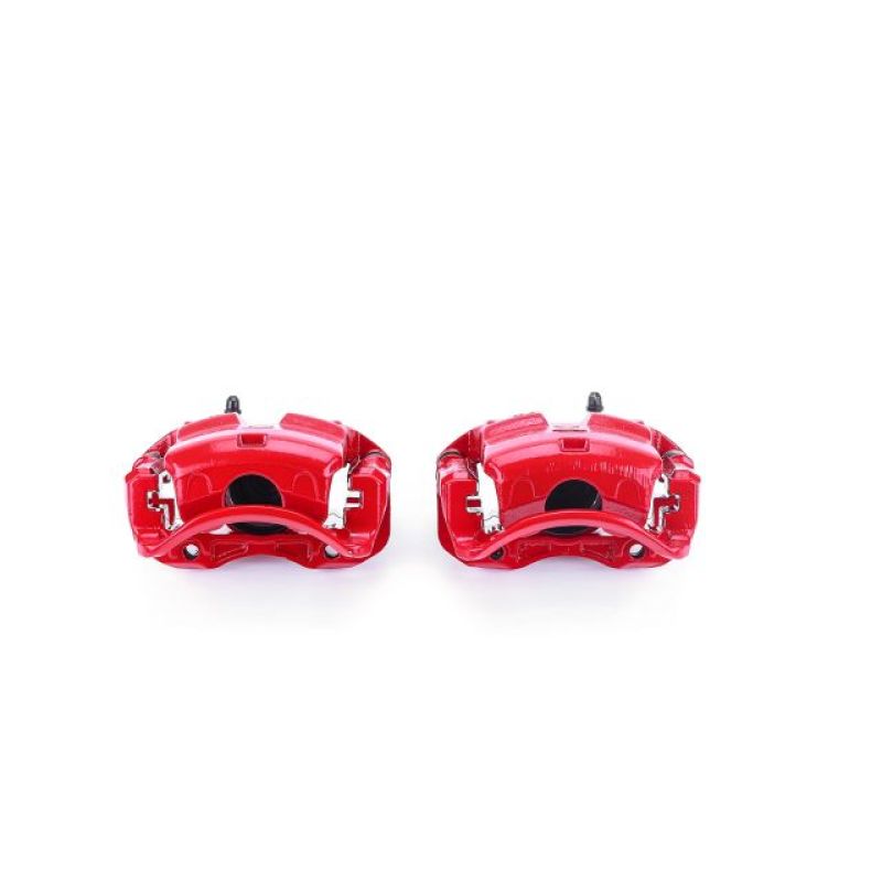 PSB Red Calipers - Power Stop 00-06 Nissan Sentra Front Red Calipers w/Brackets - Pair