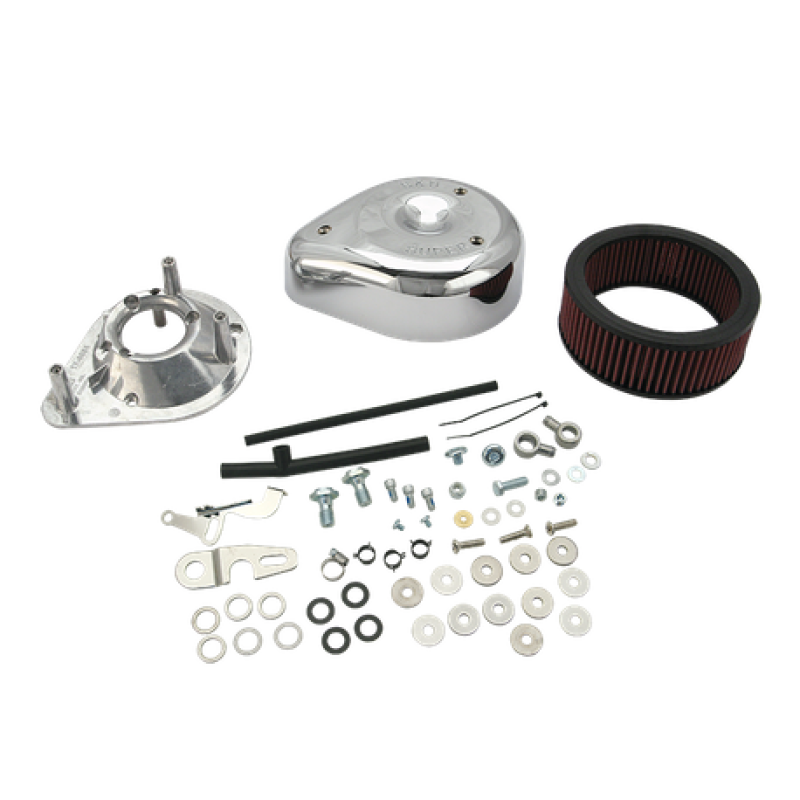 SSC Air Cleaner Kits - S&S Cycle 04-16 Sportster Models Teardrop Air Cleaner Kit for Super E/G Carb