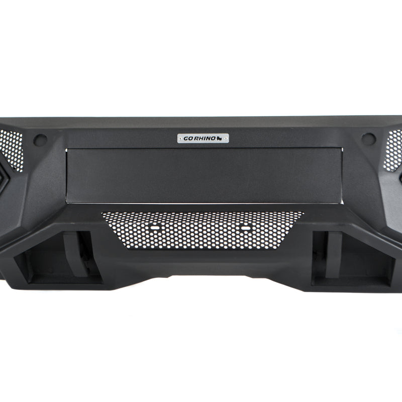 GOR Element Bumper - Go Rhino 19-24 Ram 1500 (Excl. Rebel/Warlock/TRX) Element Front Bumper w/Pwr Bar - Tex. Blk