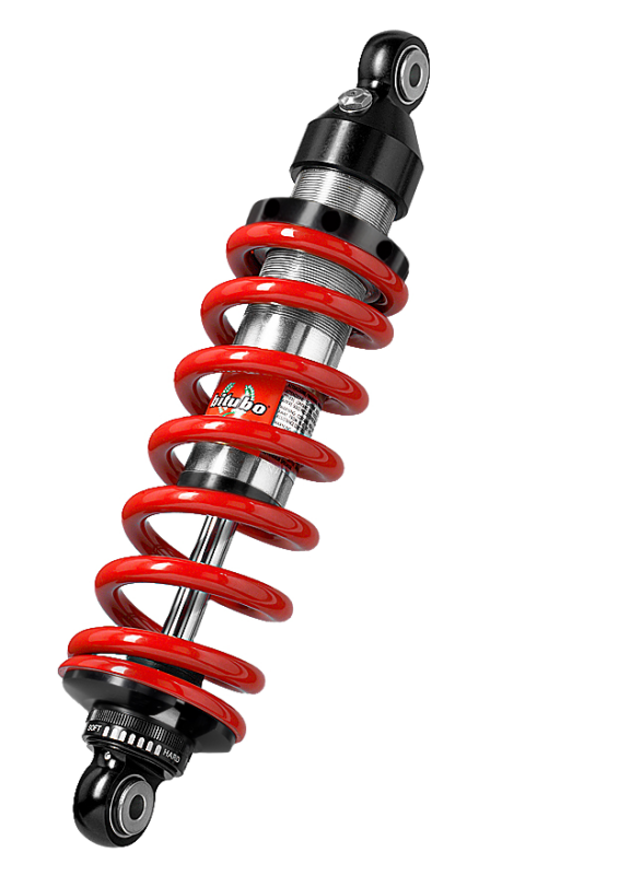 BIT XZE0 Monoshocks - Bitubo XZE0 Monoshocks Adjustable: Spring Preload, Rebound, Red Spring