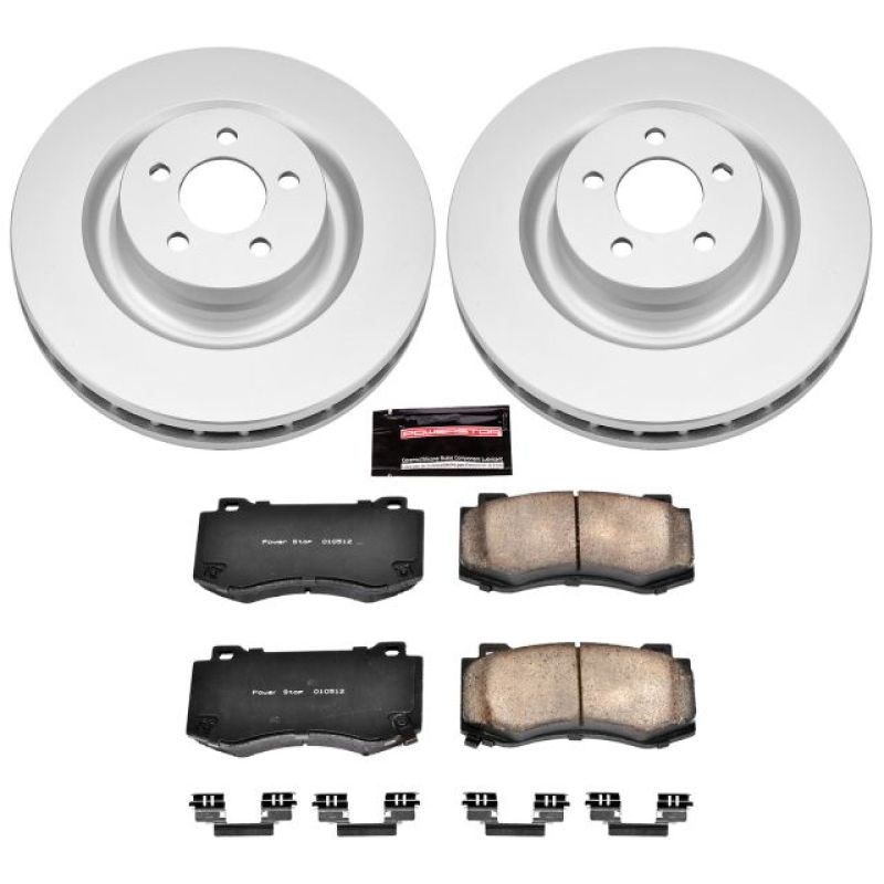 PSB Z17 Evolution Coated Kit - Power Stop 05-10 Chrysler 300 Front Z17 Evolution Geomet Coated Brake Kit