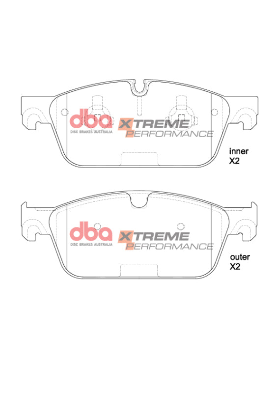 DBA XP Performance Brake Pads - DBA 15-20 Chevrolet Suburban (Excl 6 Piston BBK)Front XP Performance Brake Pads