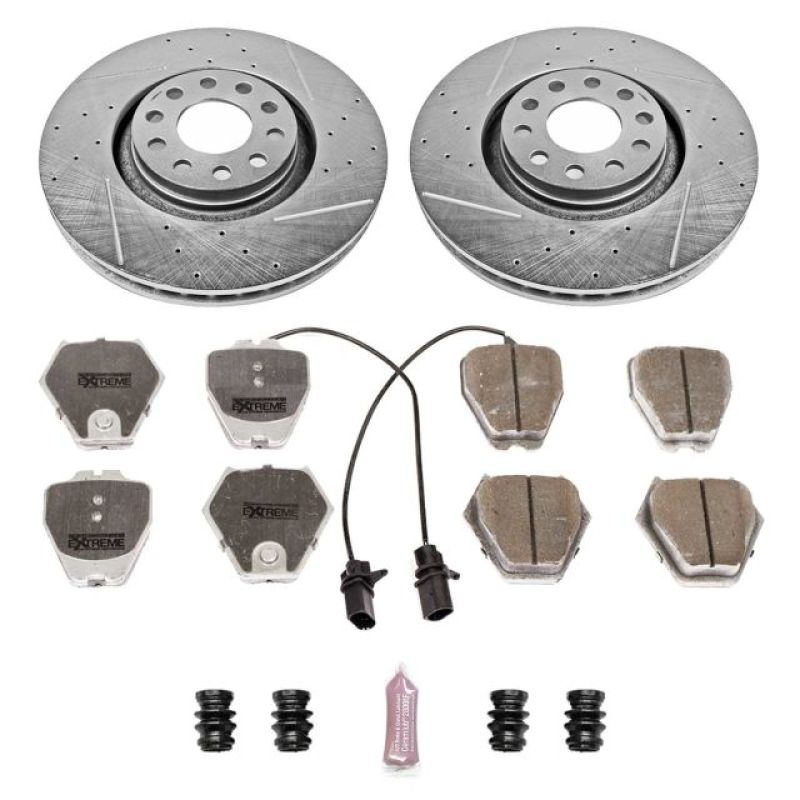 PSB Z26 Street Warrior Kit - Power Stop 00-01 Audi A6 Quattro Front Z26 Street Warrior Brake Kit