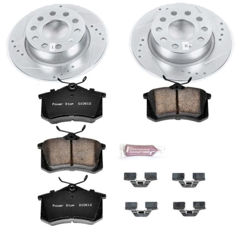 PSB Z23 Evolution Kit - Power Stop 10-13 Audi A3 Rear Z23 Evolution Sport Brake Kit