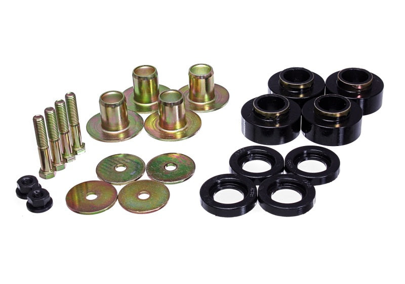 ES Body Mounts - Black - Energy Suspension 68-72 Chevrolet Chevelle SS Black Body Mount Set