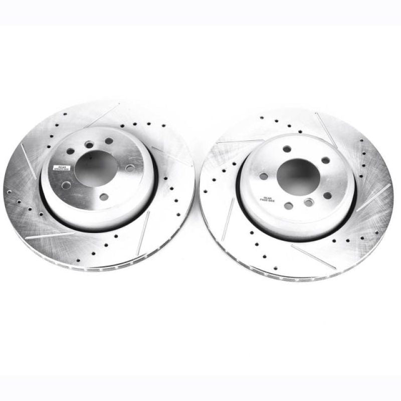 PSB Evolution Drill/Slot Rotor - Power Stop 08-10 BMW 535i Rear Evolution Drilled & Slotted Rotors - Pair