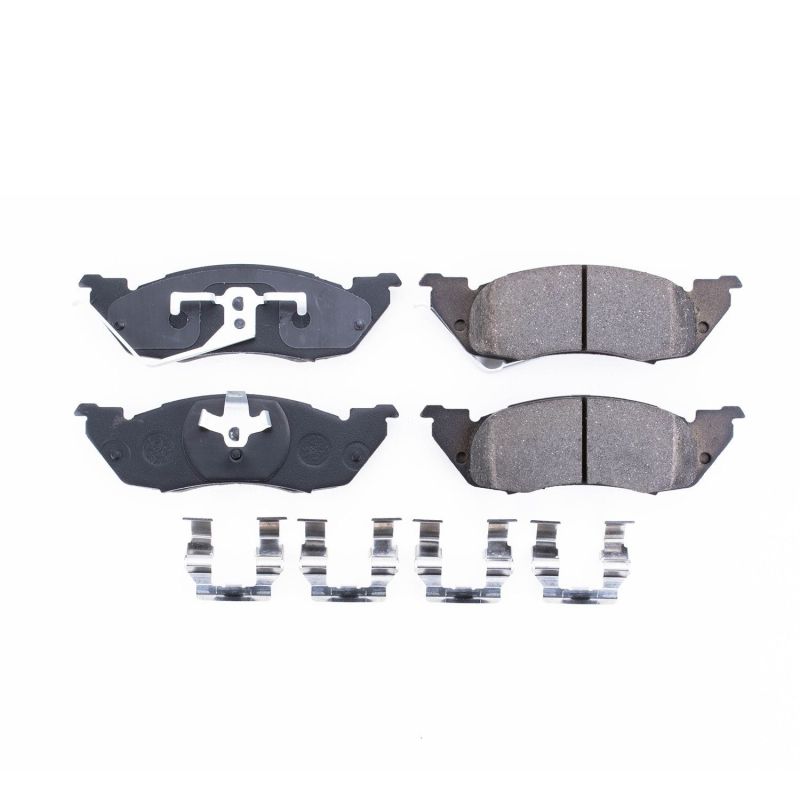 PSB Z17 Evolution Brake Pads - Power Stop 91-98 Dodge Dakota Front Z17 Evolution Ceramic Brake Pads w/Hardware
