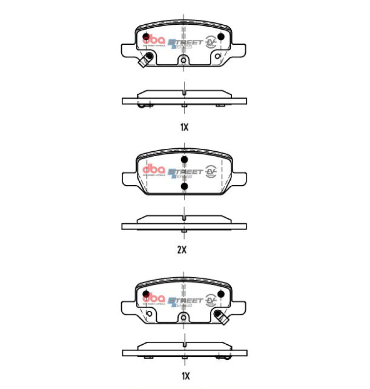 DBA Street Series Brake Pads - DBA 17-23 Tesla 3 Rear SSEV Street Series Brake Pads