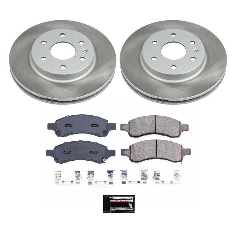 PSB Semi-Coated Rotor Kits - Power Stop 07-10 Saturn Outlook Front Semi-Coated Rotor Kit
