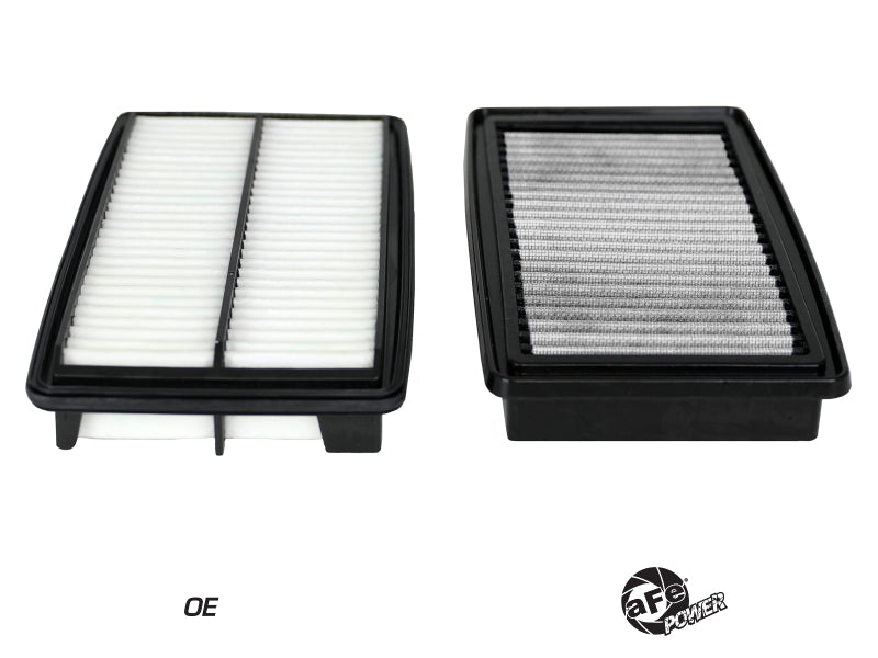 AFE Direct Fit Pro DRY S Air Filter - aFe MagnumFLOW OE Replacement Air Filter w/Pro Dry S Media 17-20 Honda Ridgeline V6 3.5L