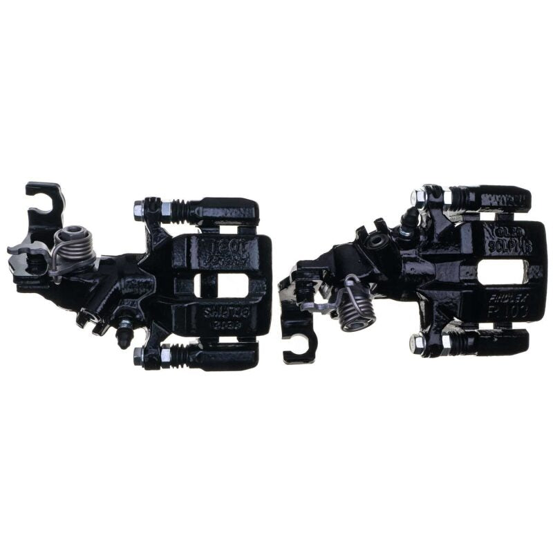 PSB Black Calipers - Power Stop 04-08 Acura TSX Rear Black Caliper - Pair w/Bracket