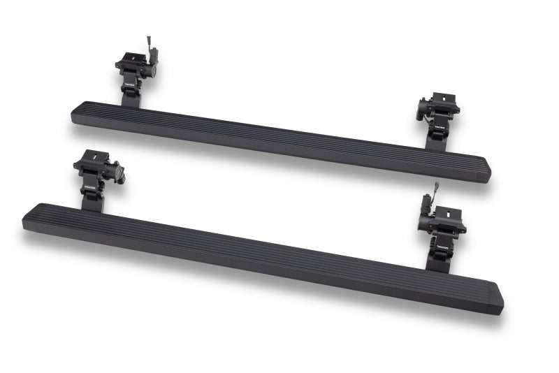 GOR RealTruck VoltStep Running Boards - RealTruck 20-24 Jeep Gladiator CC 4dr VoltStep Electric Running Board Kit (Cut/Drill Req.) - Tex Blk